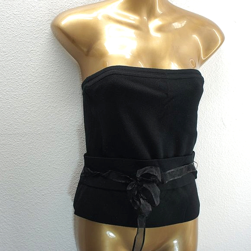 White house black market silk blend sweater bustier size M
